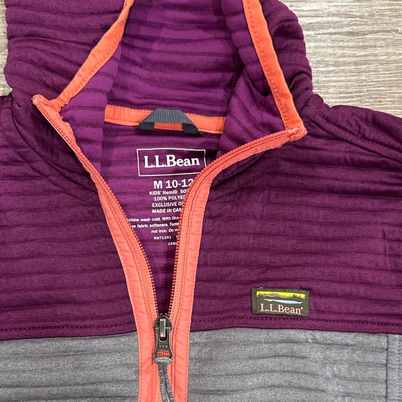 L.L. Bean Kids' Airlight Full-Zip Hoodie, Colorblock - Picture 2 of 2